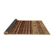 Sideview of Abstract Brown Modern Rug, abs559brn