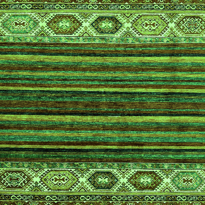 Machine Washable Abstract Green Modern Area Rugs, wshabs559grn
