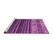 Sideview of Machine Washable Abstract Purple Modern Area Rugs, wshabs559pur