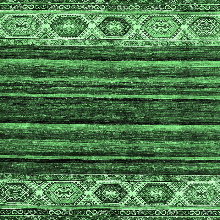 Machine Washable Abstract Emerald Green Modern Area Rugs, wshabs559emgrn