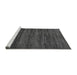 Sideview of Machine Washable Abstract Gray Modern Rug, wshabs55gry