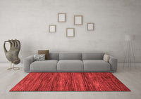 Machine Washable Abstract Red Modern Rug, wshabs55red