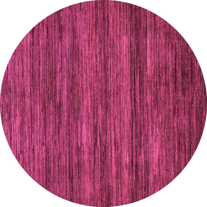 Round Abstract Pink Modern Rug, abs55pnk