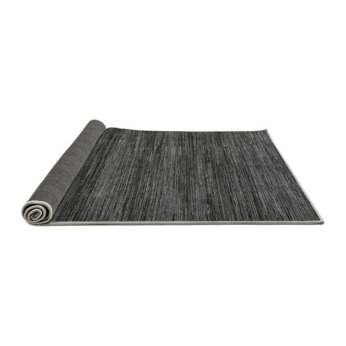 Sideview of Abstract Gray Modern Rug, abs55gry