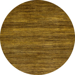 Round Abstract Sedona Brown Modern Rug, abs55