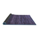 Sideview of Abstract Blue Modern Rug, abs55blu