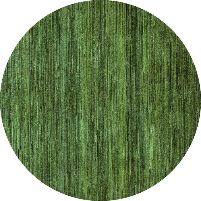 Round Abstract Turquoise Modern Rug, abs55turq