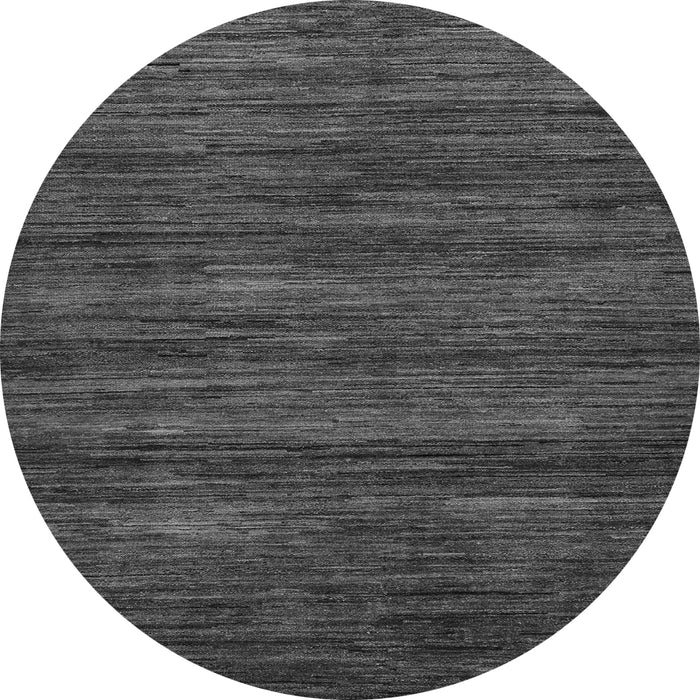 Round Abstract Gray Modern Rug, abs55gry
