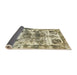 Sideview of Abstract Dark Green Modern Rug, abs560