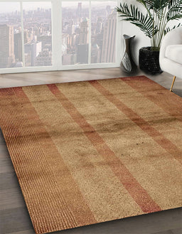 Abstract Orange Modern Rug in Family Room, abs5600