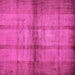 Square Abstract Pink Modern Rug, abs5600pnk