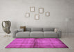 Machine Washable Abstract Purple Modern Area Rugs in a Living Room, wshabs5600pur