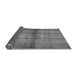 Sideview of Abstract Gray Modern Rug, abs5600gry