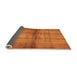 Sideview of Abstract Orange Modern Rug, abs5600org