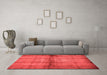 Modern Red Washable Rugs