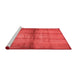 Modern Red Washable Rugs