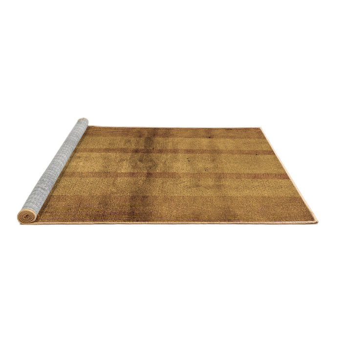 Sideview of Machine Washable Abstract Brown Modern Rug, wshabs5600brn
