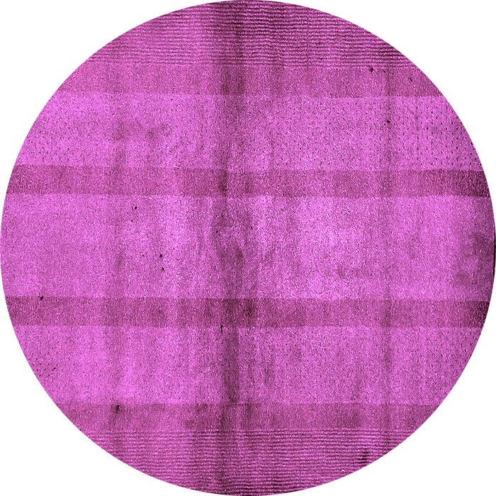 Round Abstract Purple Modern Rug, abs5600pur