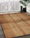 Machine Washable Abstract Orange Rug in a Family Room, wshabs5600