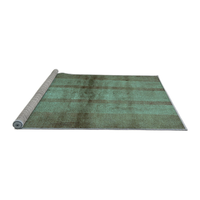 Sideview of Machine Washable Abstract Light Blue Modern Rug, wshabs5600lblu