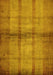 Abstract Yellow Modern Rug, abs5600yw