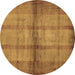 Round Abstract Brown Modern Rug, abs5600brn