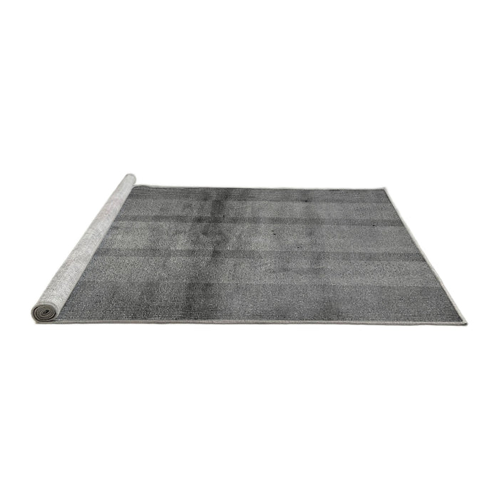 Sideview of Machine Washable Abstract Gray Modern Rug, wshabs5600gry