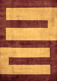 Abstract Brown Modern Rug, abs5601brn