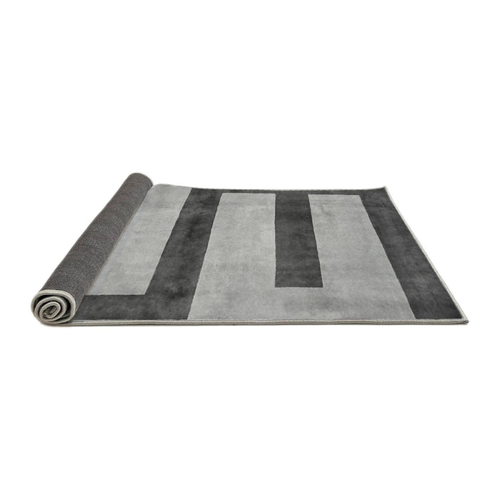 Sideview of Abstract Gray Modern Rug, abs5601gry