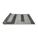 Sideview of Abstract Gray Modern Rug, abs5601gry