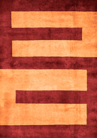 Abstract Orange Modern Rug, abs5601org