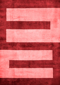 Abstract Red Modern Rug, abs5601red