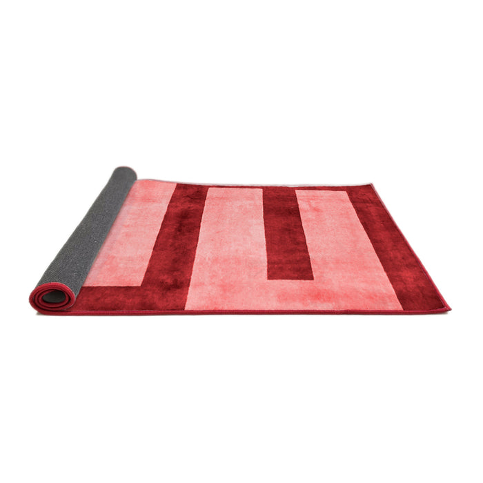 Abstract Red Modern Area Rugs
