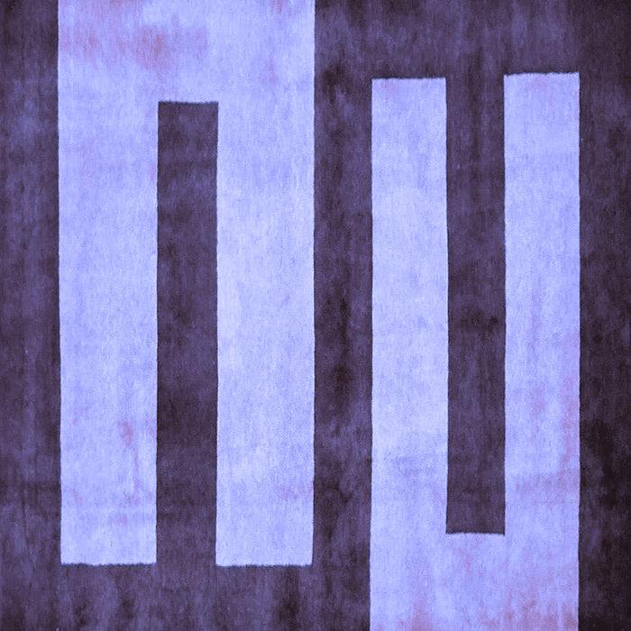 Square Abstract Blue Modern Rug, abs5601blu