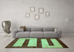 Machine Washable Abstract Turquoise Modern Area Rugs in a Living Room,, wshabs5601turq