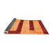 Sideview of Abstract Orange Modern Rug, abs5601org