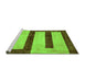 Sideview of Machine Washable Abstract Green Modern Area Rugs, wshabs5601grn