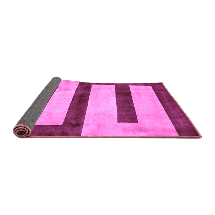 Sideview of Abstract Purple Modern Rug, abs5601pur