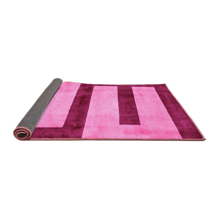 Sideview of Abstract Pink Modern Rug, abs5601pnk