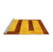 Sideview of Machine Washable Abstract Yellow Modern Rug, wshabs5601yw