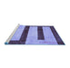 Sideview of Machine Washable Abstract Blue Modern Rug, wshabs5601blu