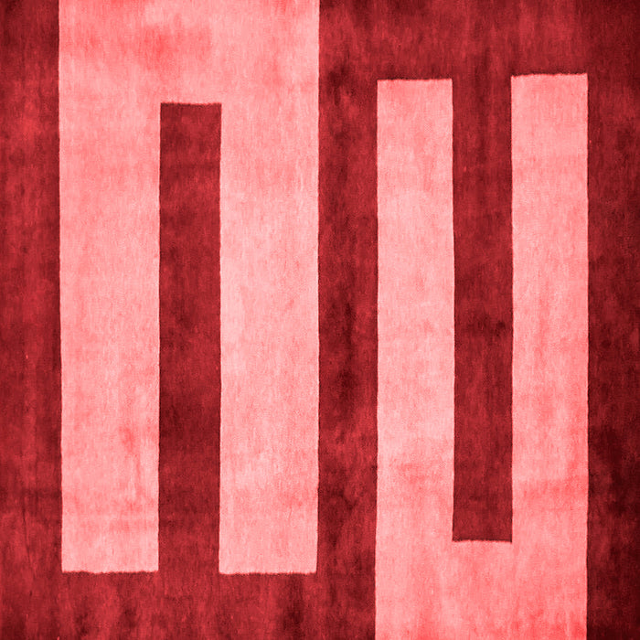 Abstract Red Modern Rug, abs5601red