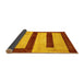 Sideview of Abstract Yellow Modern Rug, abs5601yw