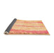 Sideview of Abstract Orange Modern Rug, abs5602org