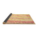 Sideview of Abstract Brown Modern Rug, abs5602brn