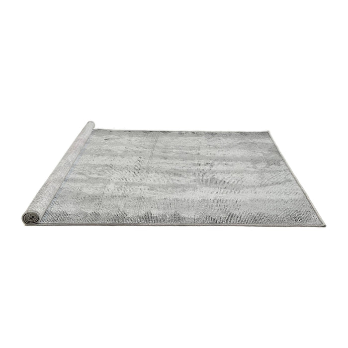 Sideview of Machine Washable Abstract Gray Modern Rug, wshabs5602gry