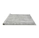 Sideview of Machine Washable Abstract Gray Modern Rug, wshabs5602gry