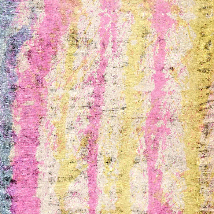 Machine Washable Abstract Sun Yellow Rug, wshabs5602