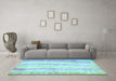 Machine Washable Abstract Light Blue Modern Rug in a Living Room, wshabs5602lblu