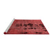 Modern Red Washable Rugs